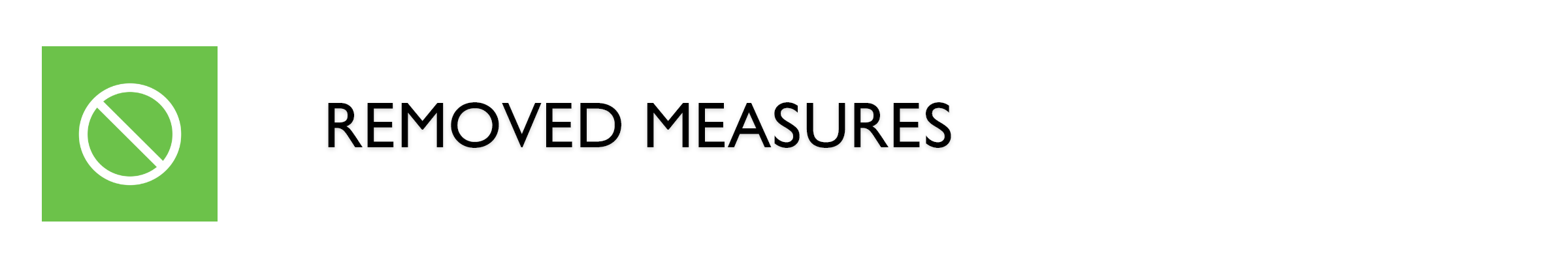 removed measures