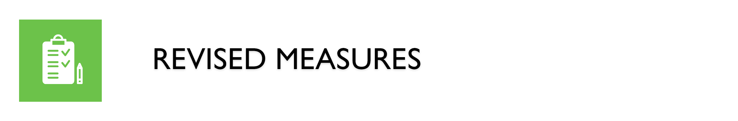 revised measures